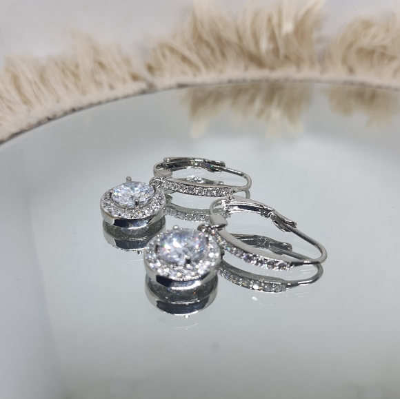 Swarovski Crystal Dangle Earrings - Picture 2 of 2